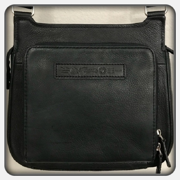 Fossil Bags Nwot Genuine Black Leather Fossil Organizer Bag Poshmark